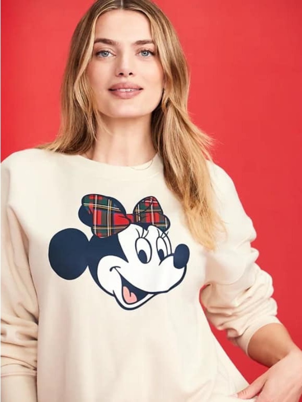 Old Navy x Disney Minnie Mouse Graphic So Comfy Sweatshirt Size L